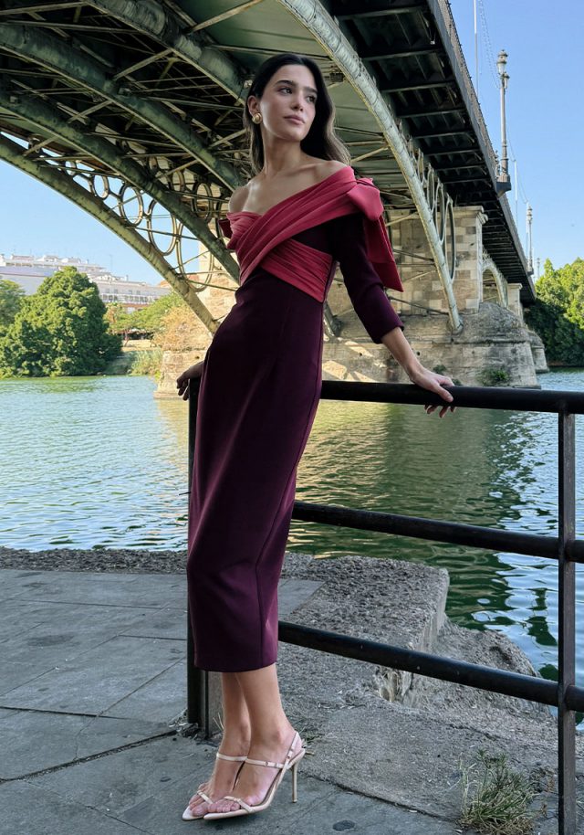 Vestido Catalina Burdeos