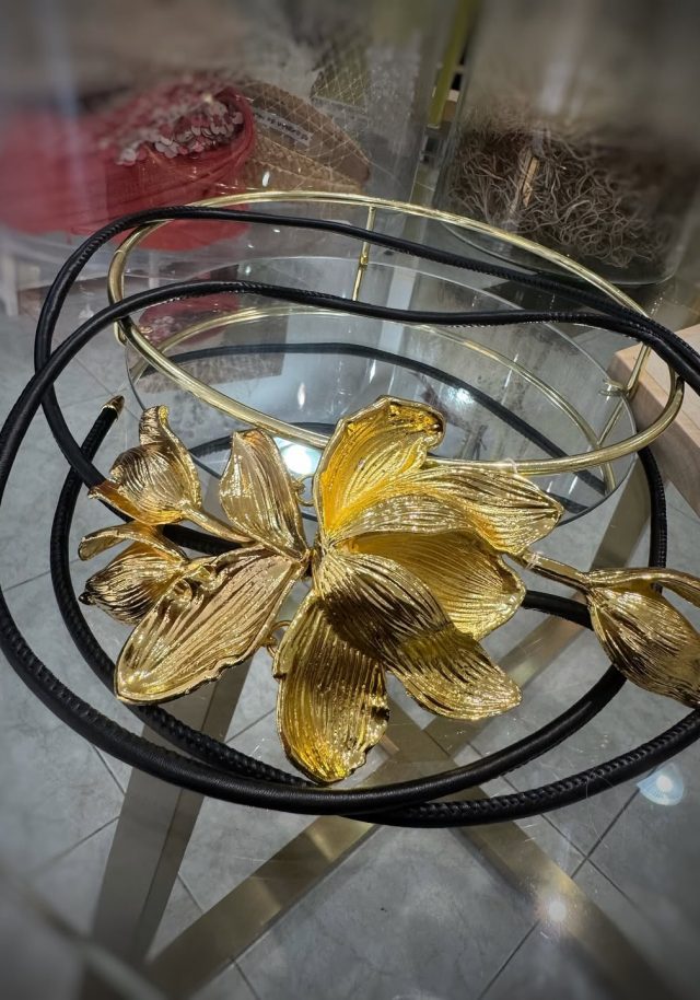 Cinturón Flor Dorado